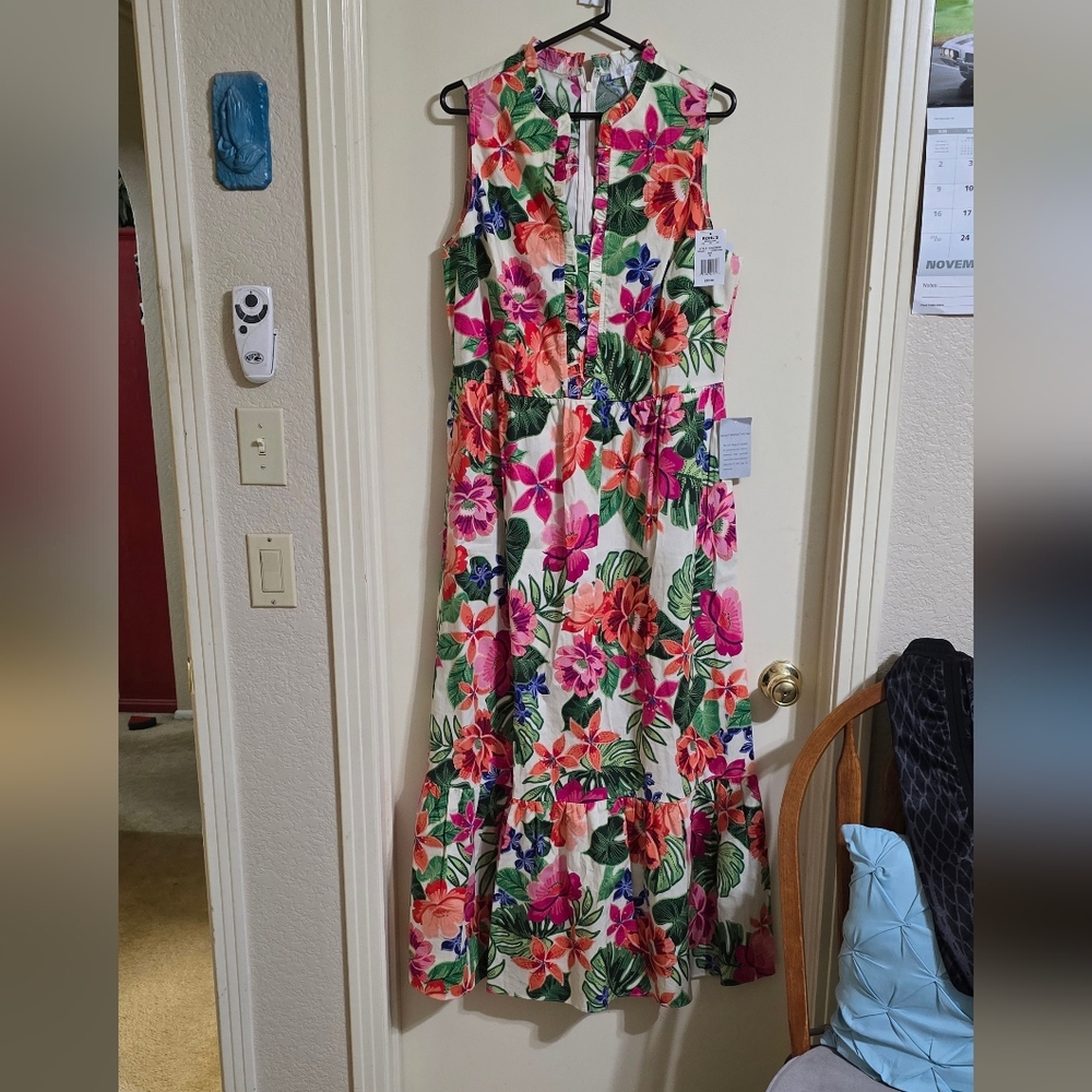 Vibrant Floral Maxi Dress